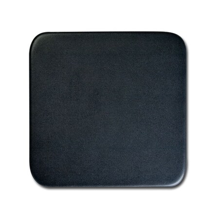 Dacasso Black Leatherette Square Coaster for Glass Tabletop AG-1051